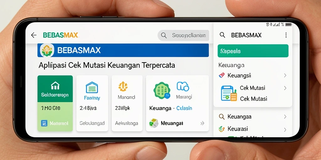 Antarmuka BEBASMAX menampilkan mutasi keuangan yang jelas dan terorganisir.