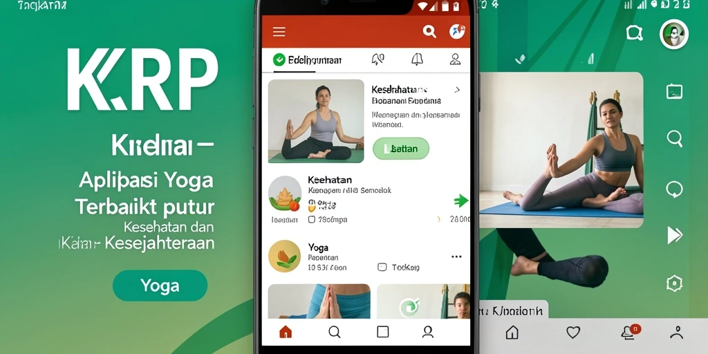Tampilan antarmuka aplikasi Yoga yang intuitif dan menarik.