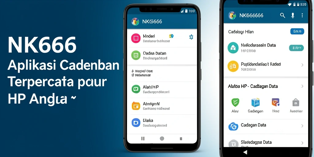 Tampilan antarmuka NK666 untuk cadangan data yang mudah digunakan.
