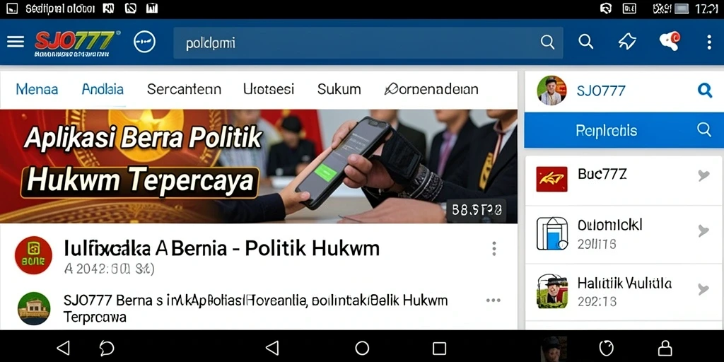 Tampilan antarmuka SJO777 yang modern dan informatif.