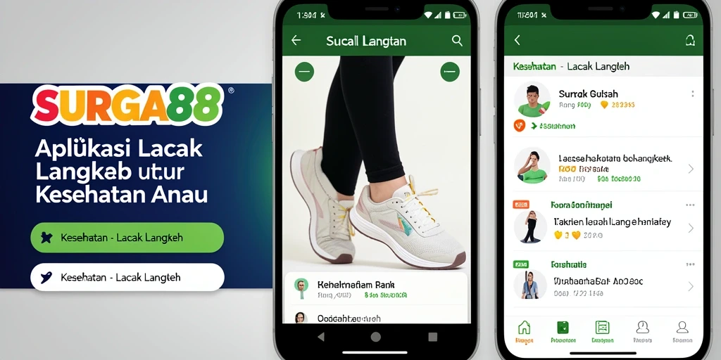Tampilan antarmuka aplikasi SURGA88 yang memudahkan pelacakan langkah.